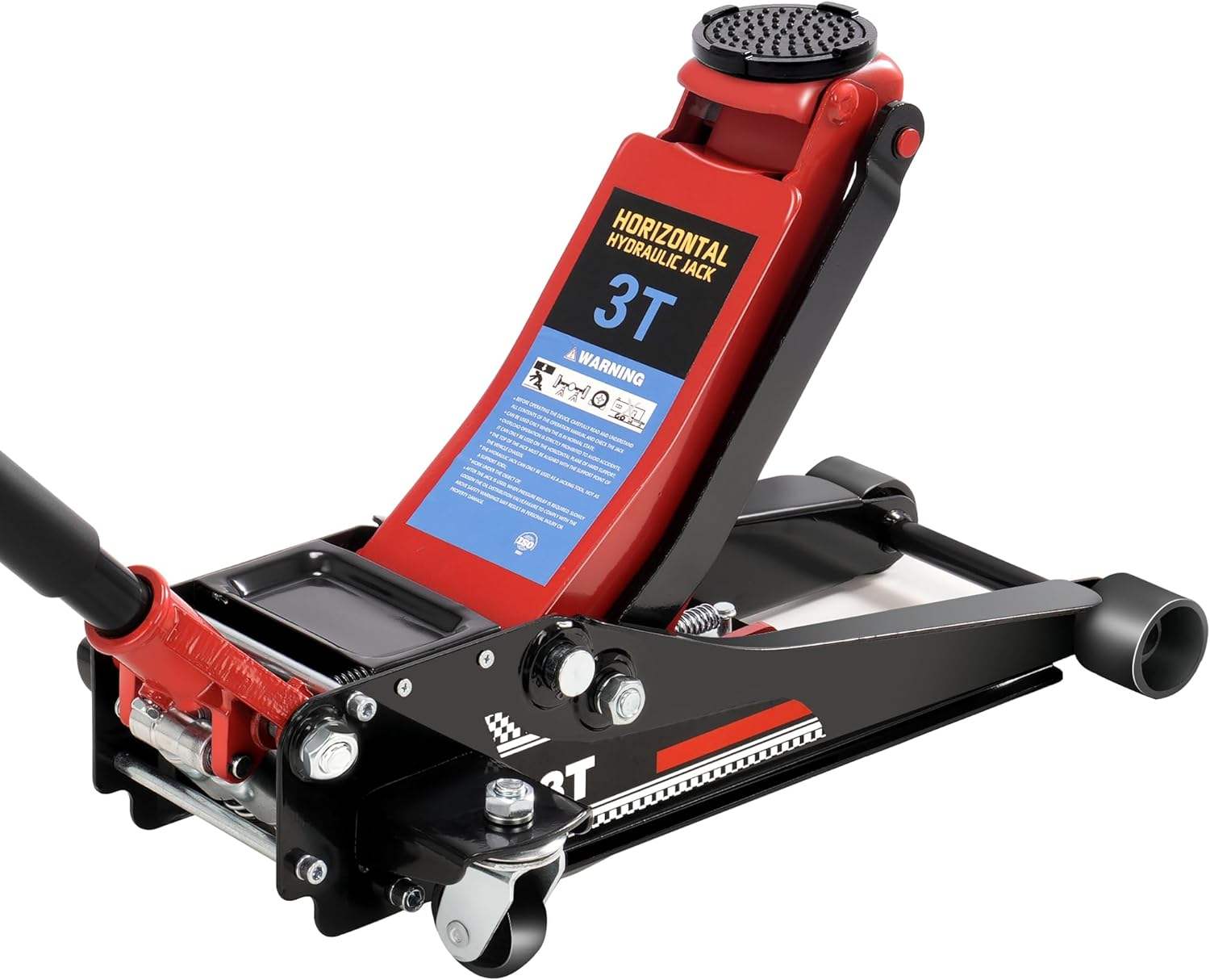 Power Tools Hydraulic - 大型3T二ピストン式低床型ヘビーデューティー油圧フロアジャッキ（車、トラック用リフトジャッキ、クロコダイルジャッキ）