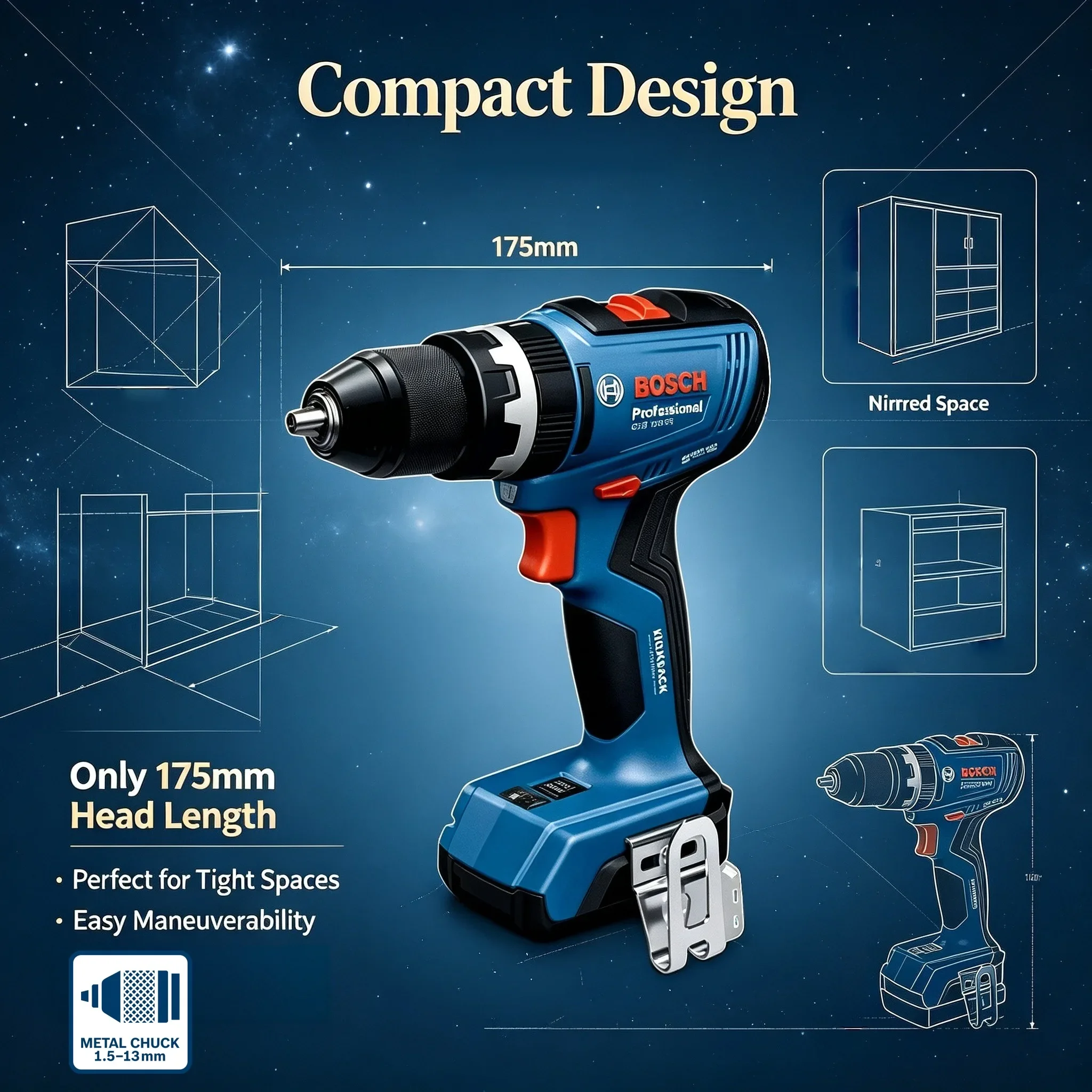 Cordless Drill Driver - ボッシュ GSB 18V-65 ブラシレスコードレスドリル/ドライバー バッテリードライバードリル ボッシュプロフェッショナル電動工具