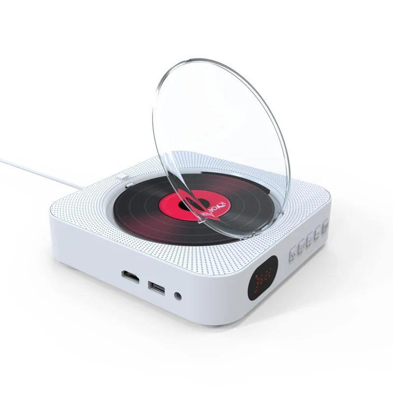 Power Tools English - 黒色の壁掛け式Bluetooth英語CDプレーヤーDVDプレーヤー音楽CDプレーヤー