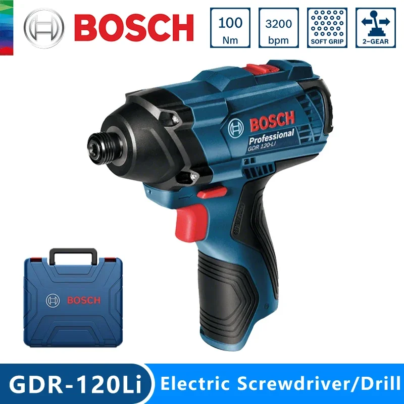 Cordless Drill Driver - ボッシュ純正 GDR 120-LI 充電式コードレスインパクトレンチ 100Nm ドライバー