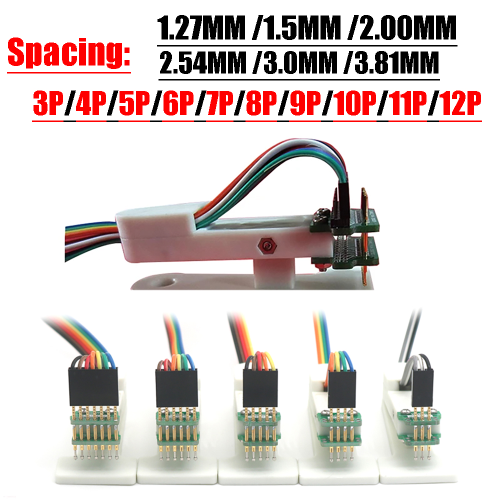 Power Tools Download - 固定針クリップ,2.54mm, 2.0mm, 1.27mm,5p,6p,7p,デバッグおよびダウンロード用10p,12pケーブル