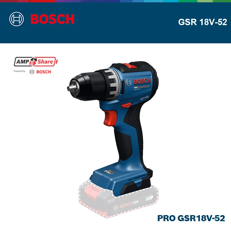 ボッシュ GSR 18V-52 PRO コードレスドリル/ド - Cordless Drill Driver のレビューと価格