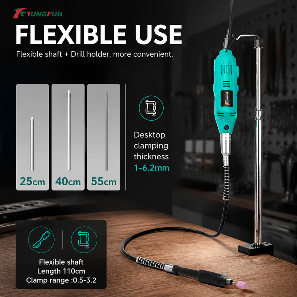 TUNGFULL ミニ電動グラインダーセット、可変速度ロータ - Power Tools Wood のレビューと価格
