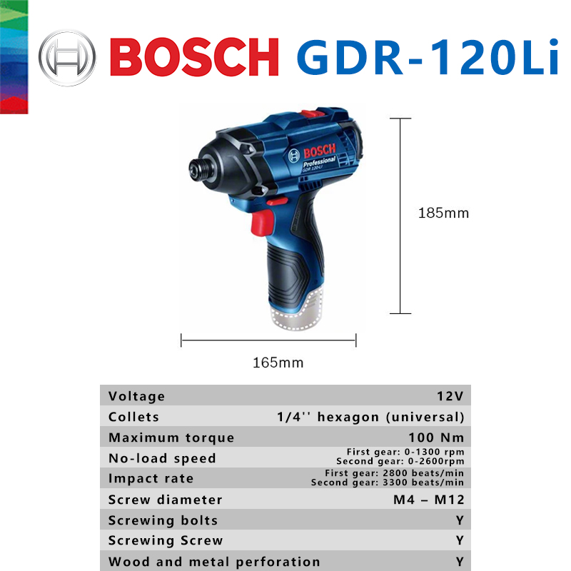 ボッシュ純正 GDR 120-LI 充電式コードレスインパク - Cordless Drill Driver のレビューと価格