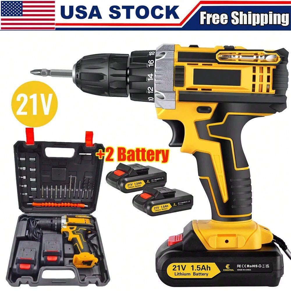 コードレスブラシレスインパクトドライバー＆ハンマードリルコン - Power Tools For Construction Work のレビューと価格
