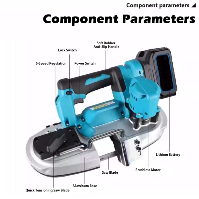 490Wポータブルブラシレスバンドソー、ワイヤレスパワーソー - Power Tools Wood のレビューと価格