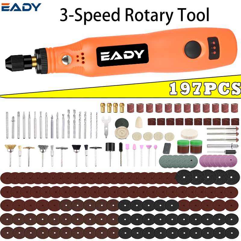 USBコードレス回転工具キット – 金属研磨、模型製作、アク - Power Tools Wood のレビューと価格