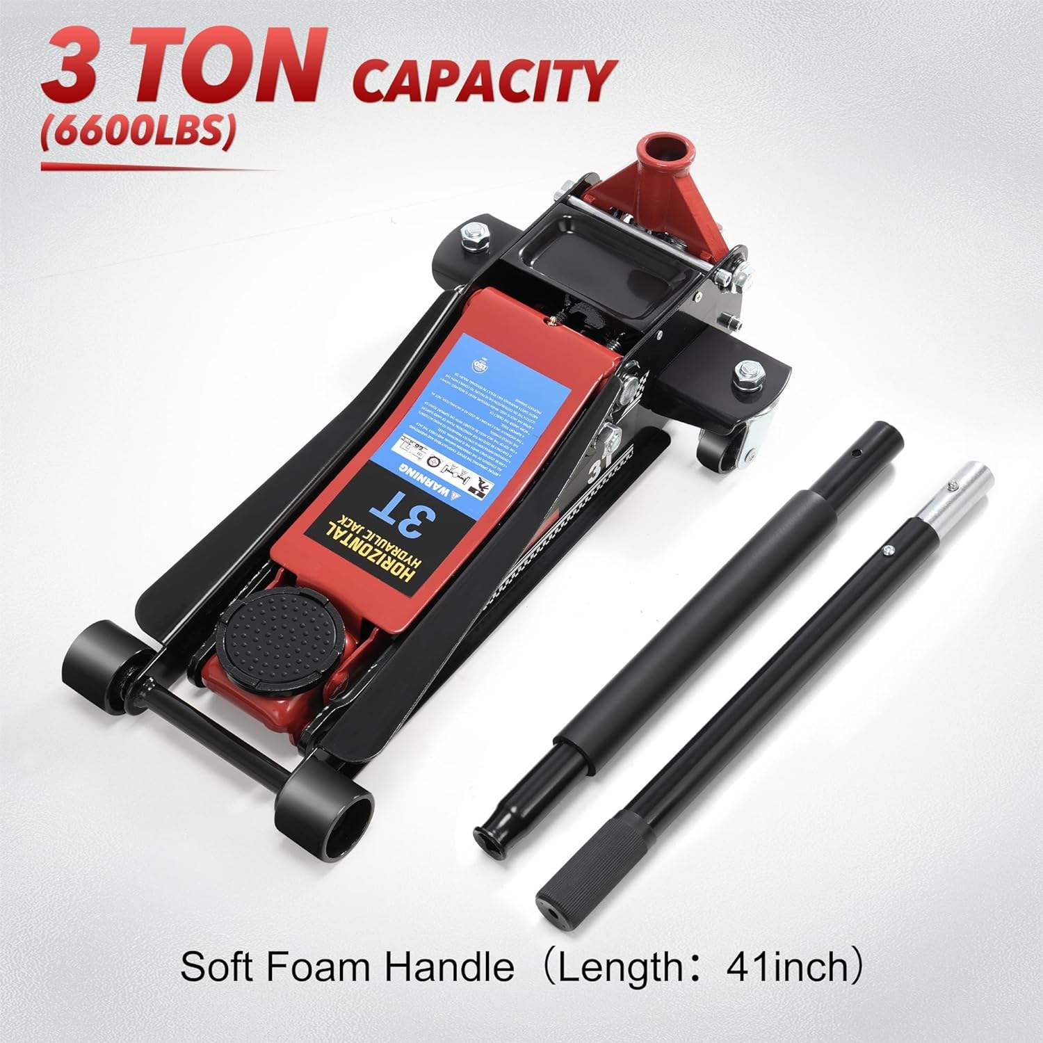大型3T二ピストン式低床型ヘビーデューティー油圧フロアジャッ - Power Tools Hydraulic のレビューと価格