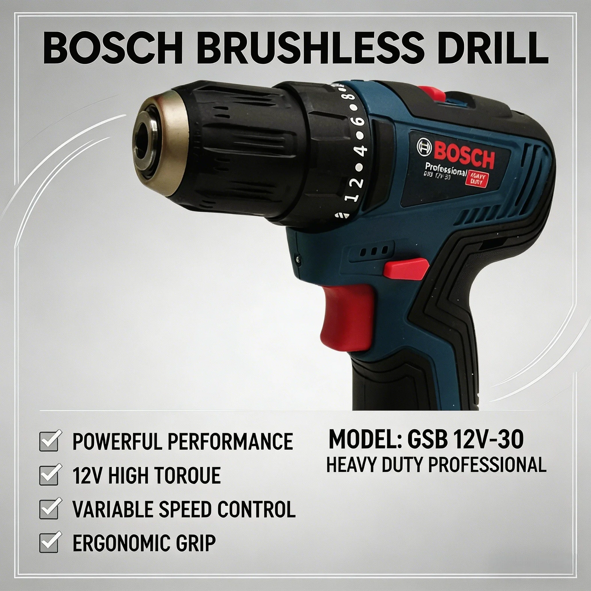 ボッシュ GSB 12V-30 プロフェッショナル電動ドリル - Cordless Drill Driver のレビューと価格