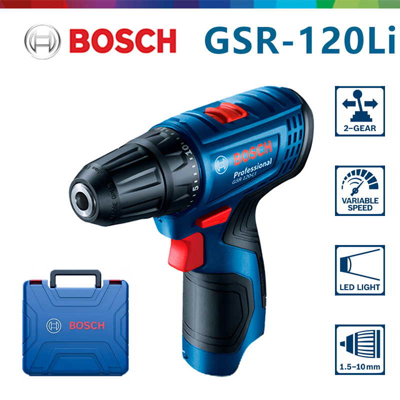 ボッシュ GSR 120-LI 12V リチウム電動ドリル  - Cordless Drill Driver のレビューと価格