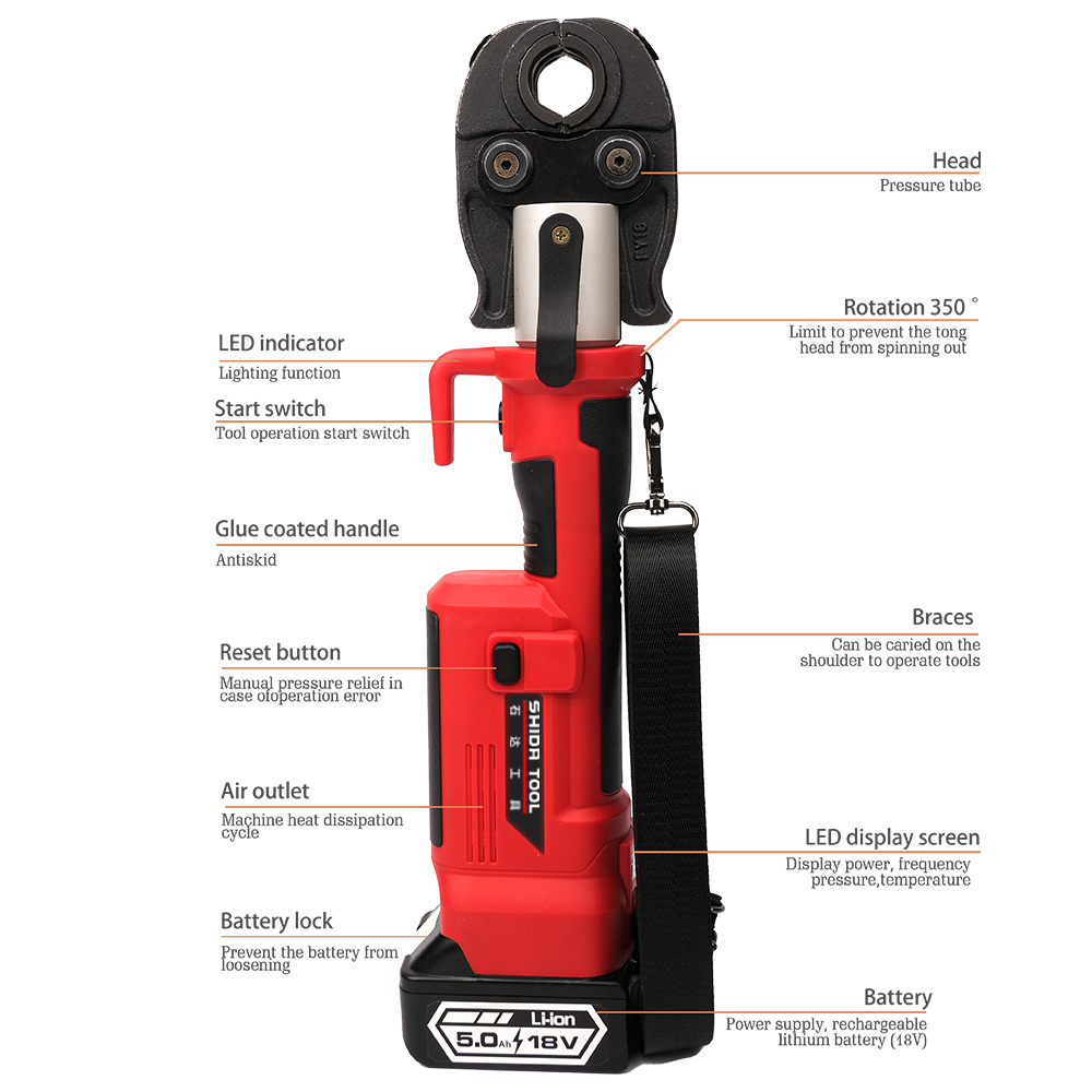Pz-1930 GES-1525 V型油圧式パイプ圧着工具  - Power Tools Hydraulic のレビューと価格